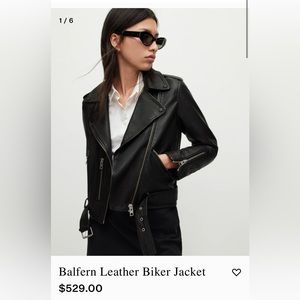 All Saints Balfern leather jacket